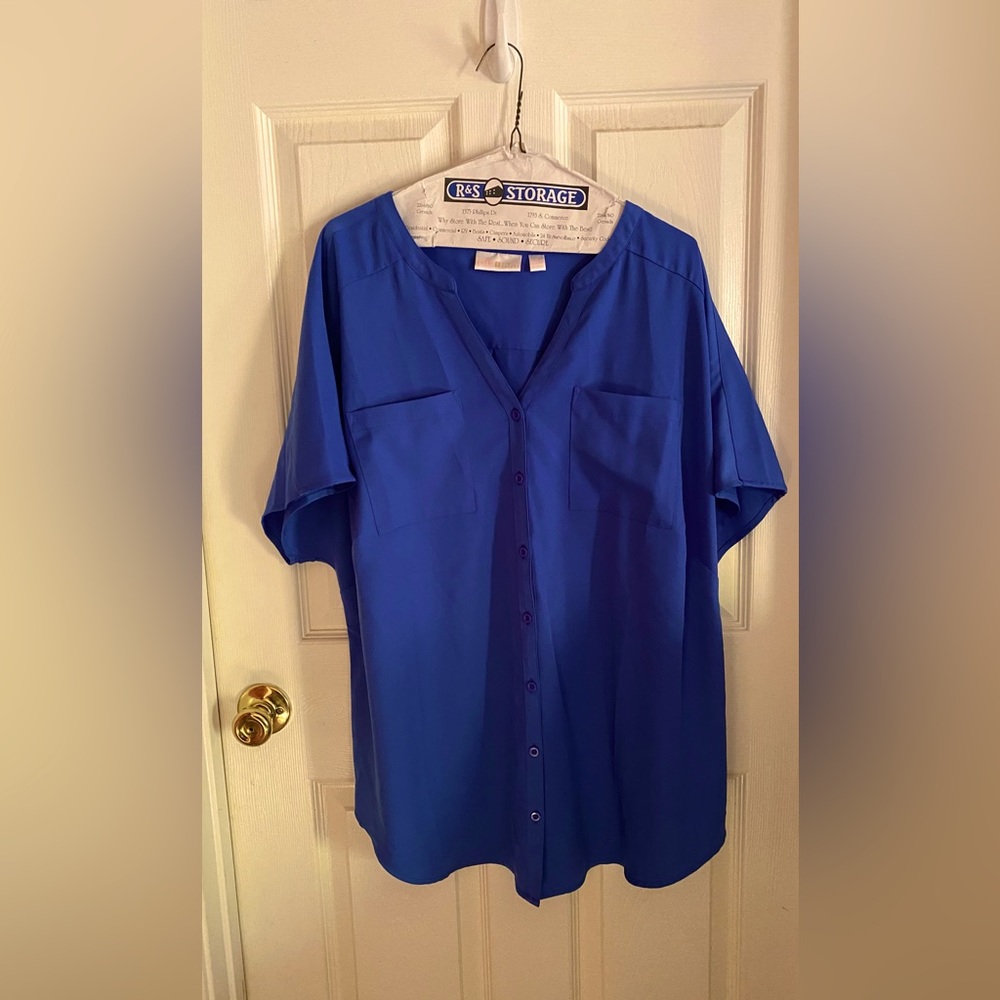 NWOT.  Shirt is too big for me. Never worn.  Size on tag is 1x